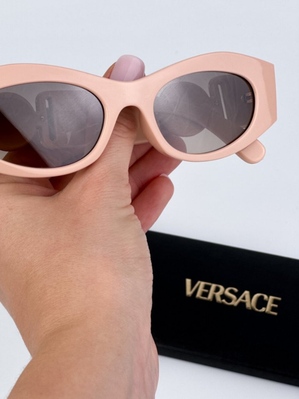 VERSACE VE4480U 54946I NUDE OVAL UNISEX SUNGLASSES